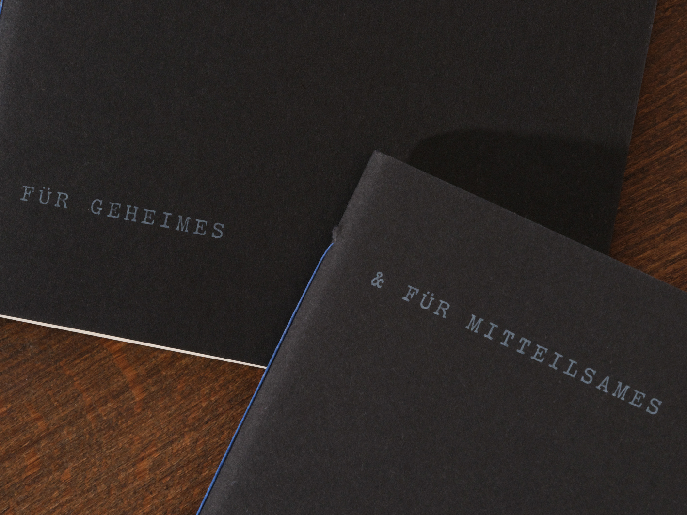 Für Geheimes & für Mitteilsames